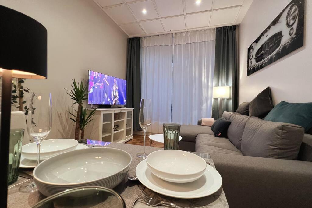 Soul-Apartment Terrasse Privat-Parkplatz Boxspringbett 55Zoll Tv Wlan Leipzig Exterior foto